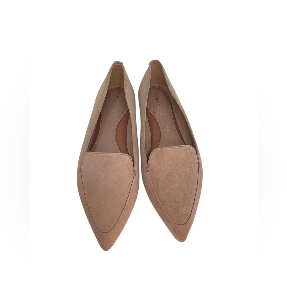 TARYN ROSE Shoes Blush Pink Loafers Faye Brushed Suede Size 9.5